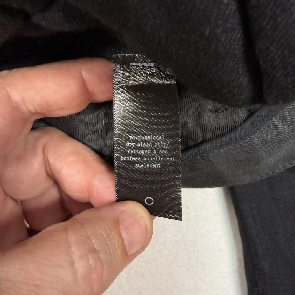 Rag & Bone Men's Charcoal Gray Black‎ Wool Blend Dress Pants Size 32 Button Fly